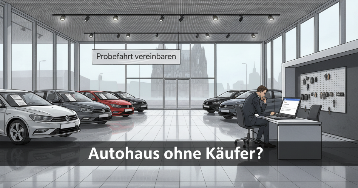 Autohaus in K&ouml;ln ohne Autok&auml;ufer &uuml;ber Google &ndash; Ursachen und 30-Tage-Ma&szlig;nahmenplan