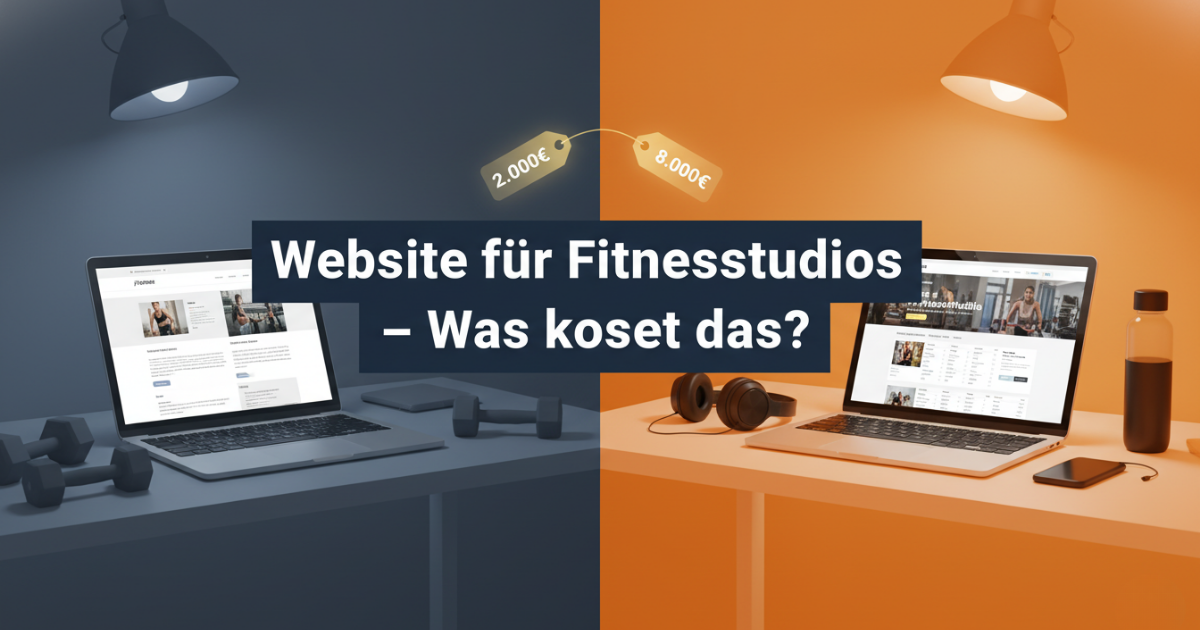 Website erstellen lassen Fitnessstudio &ndash; Kosten und Preise im &Uuml;berblick